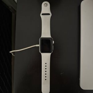 Apple Smartwatch with White Band